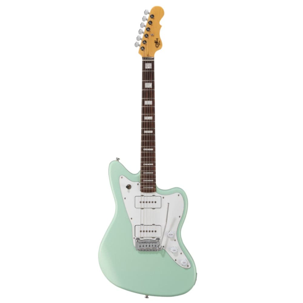 g&l electric guitars surf green g&l doheny tribute series 6 string electric guitar - surf green