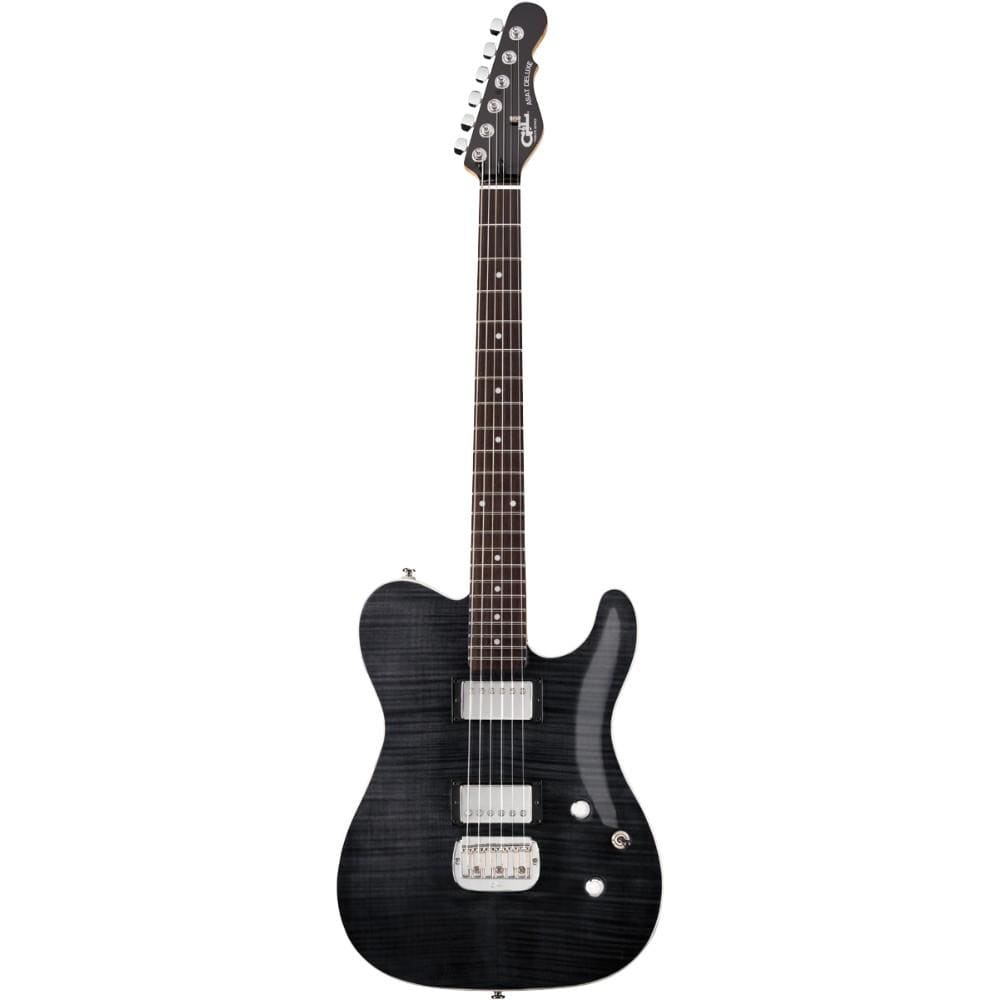 g&l electric guitars trans black g&l tribute series asat deluxe carved top electric guitars