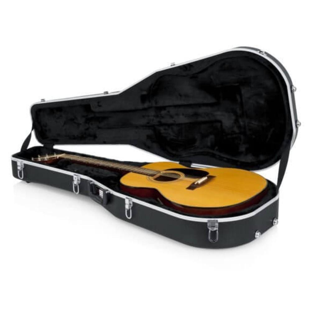 gator acoustic guitar gigbags gator gc guitar series dreadnought acoustic guitar deluxe molded case - black