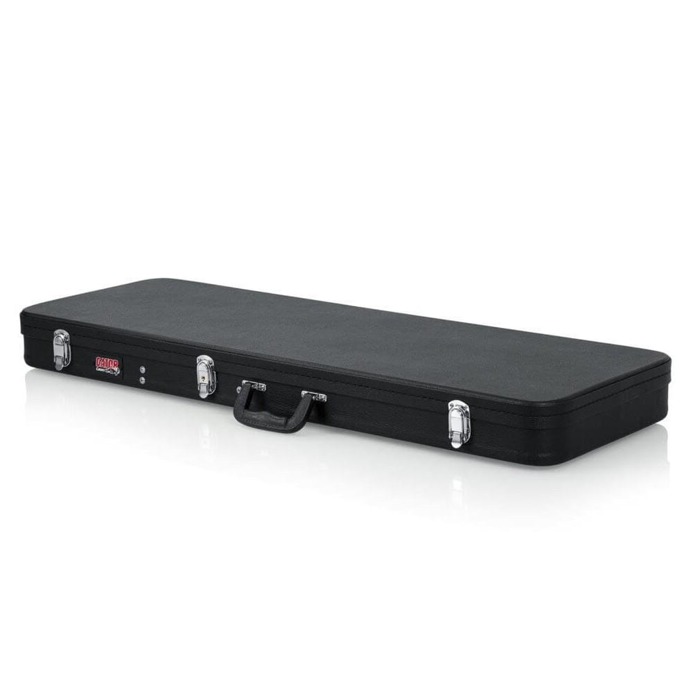 gator electric guitar cases gator gwe-elec hard shell wood electric guitar case- black