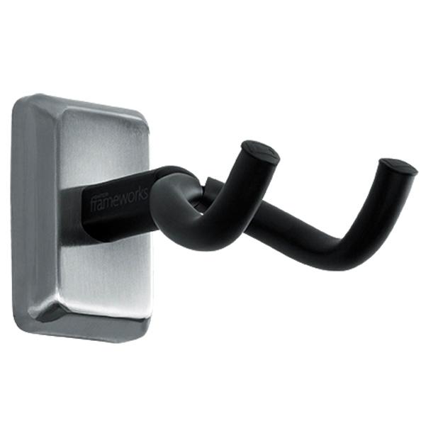 gator guitar hangers and holders satin chrome gator frameworks wall mount guitar hanger