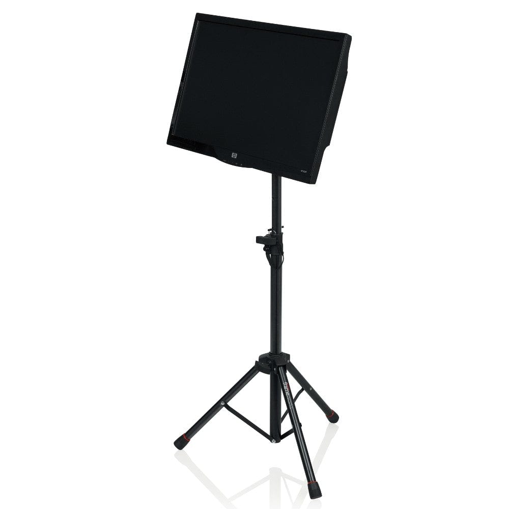 gator laptop stands gator gfw utl mediatray1 media tray with tripod laptop stand