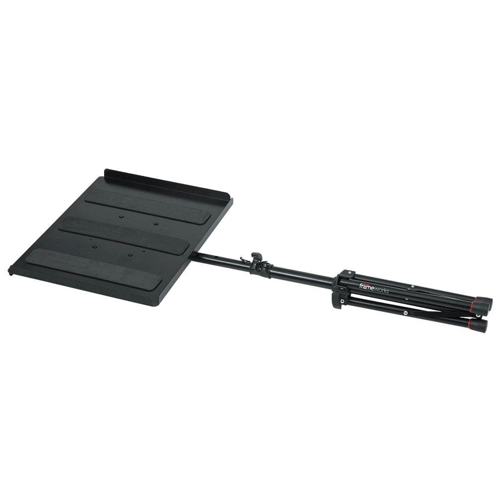 gator laptop stands gator gfw utl mediatray1 media tray with tripod laptop stand