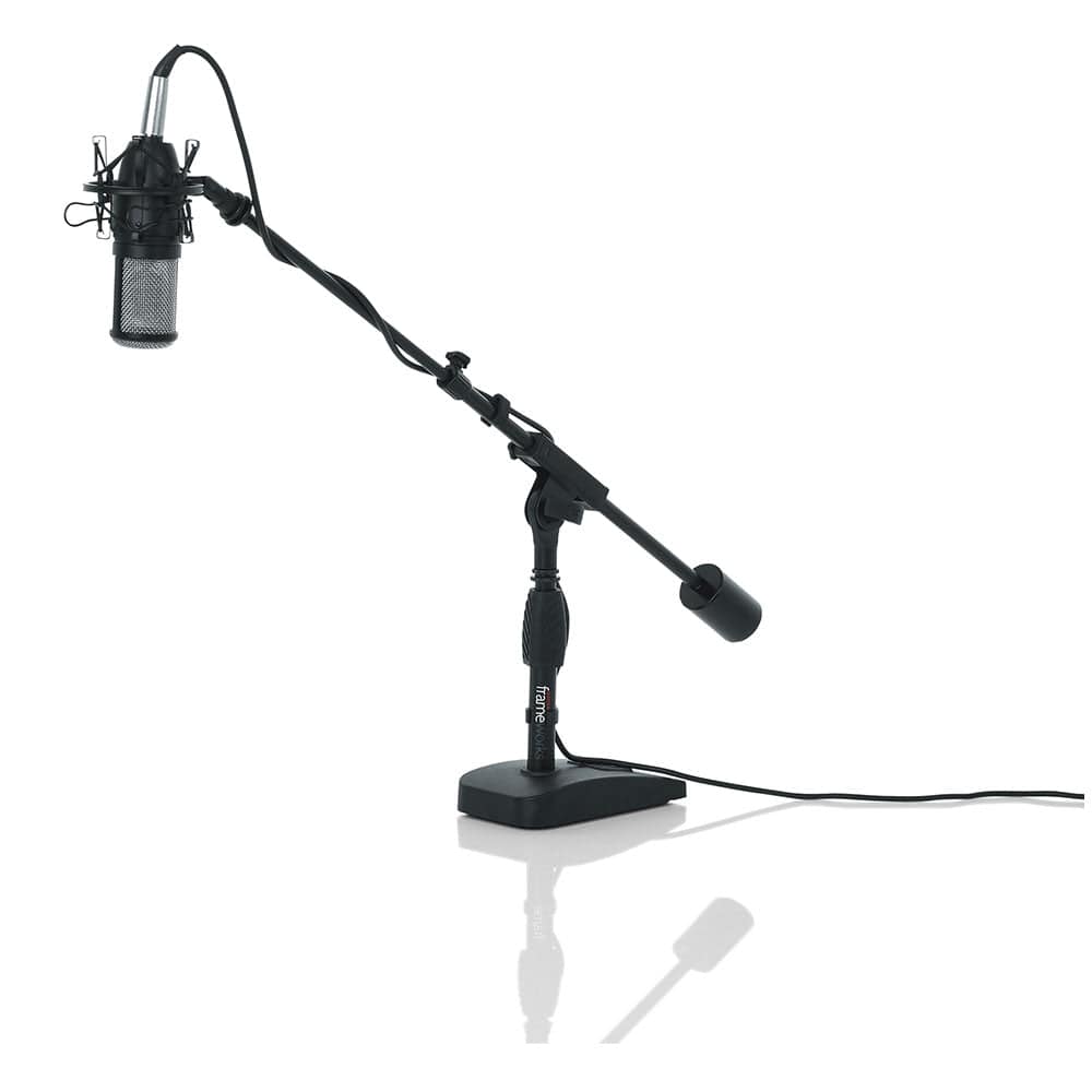 gator microphone stands black gator frameworks gfw mic 0822 microphone stand