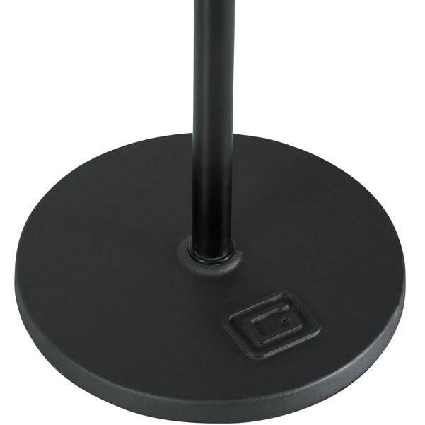 gator microphone stands gator frameworks gfw-mic-1000 10 inch roundbase mic stand with standard twist clutch