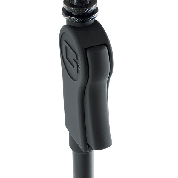gator microphone stands gator frameworks gfw-mic-1001 10 inch roundbase mic stand with deluxe one-handed clutch