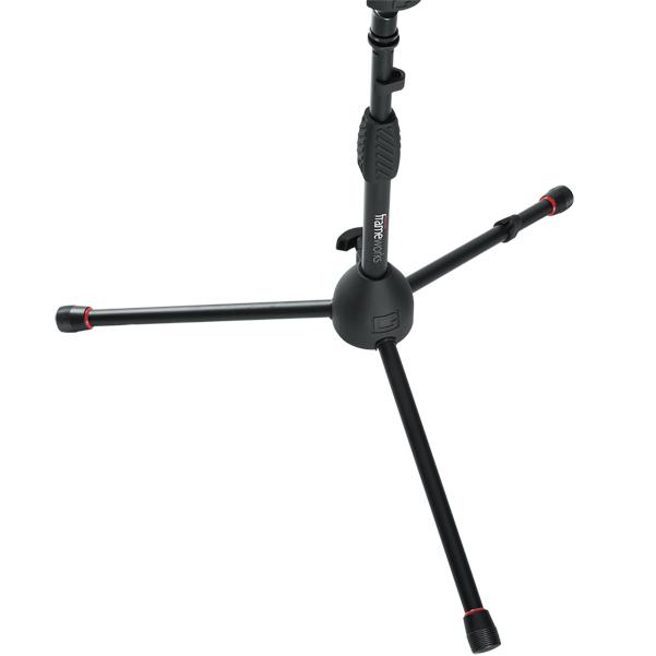 gator microphone stands gator frameworks gfw-mic-2100 tripod mic stand with deluxe one-handed clutch