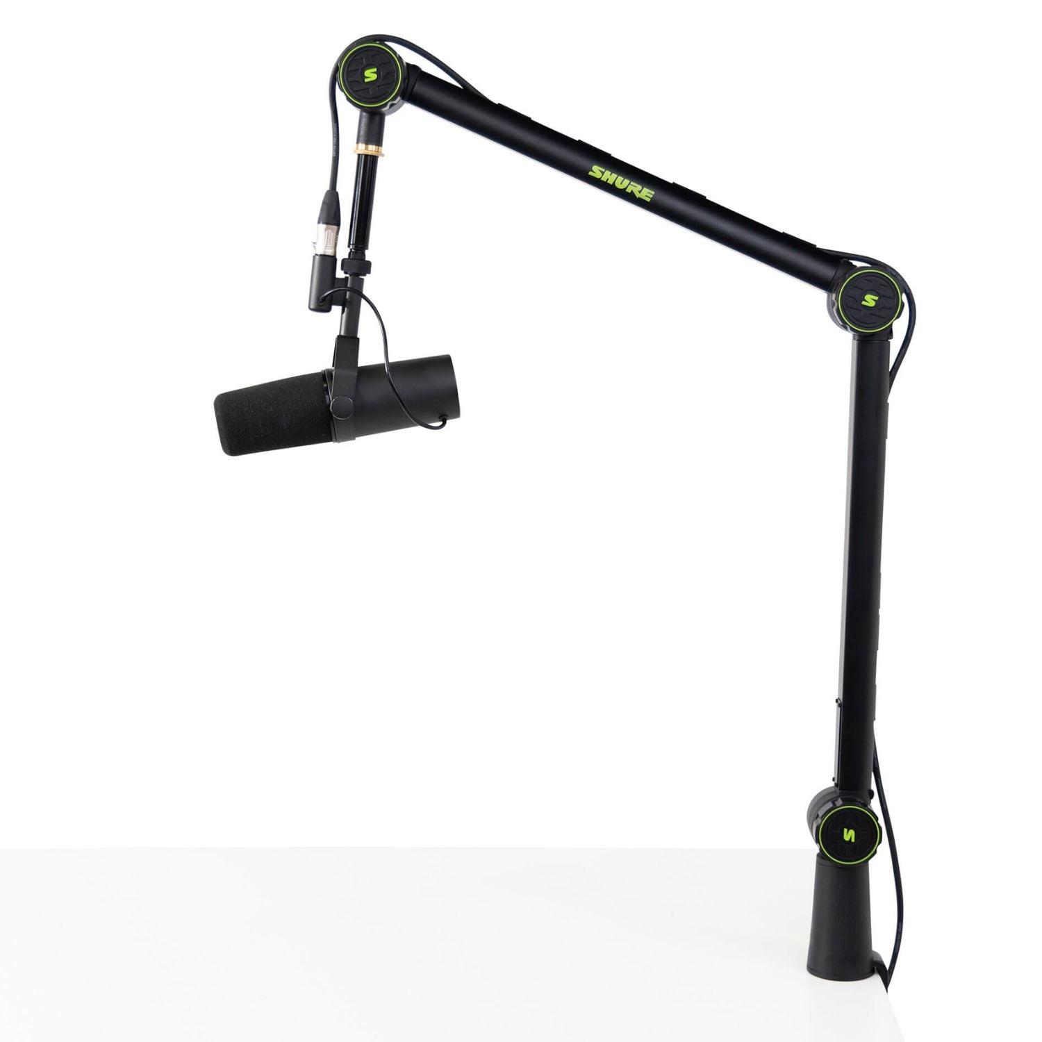 Gator Microphone Stands Gator Shure Desk-Mounted Articulating Boom Arm Microphone Stand
