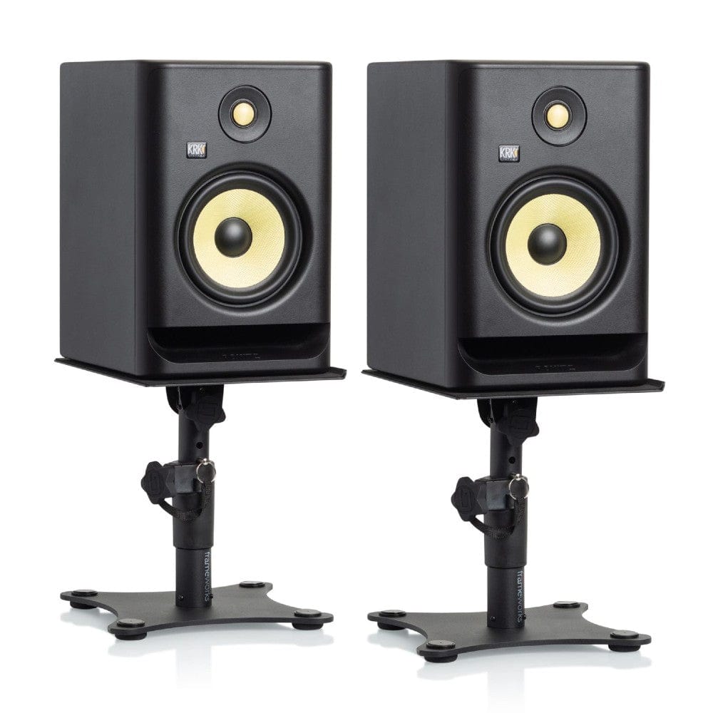 gator monitor stands gator gfwspkstmndsk desktop studio monitor stand