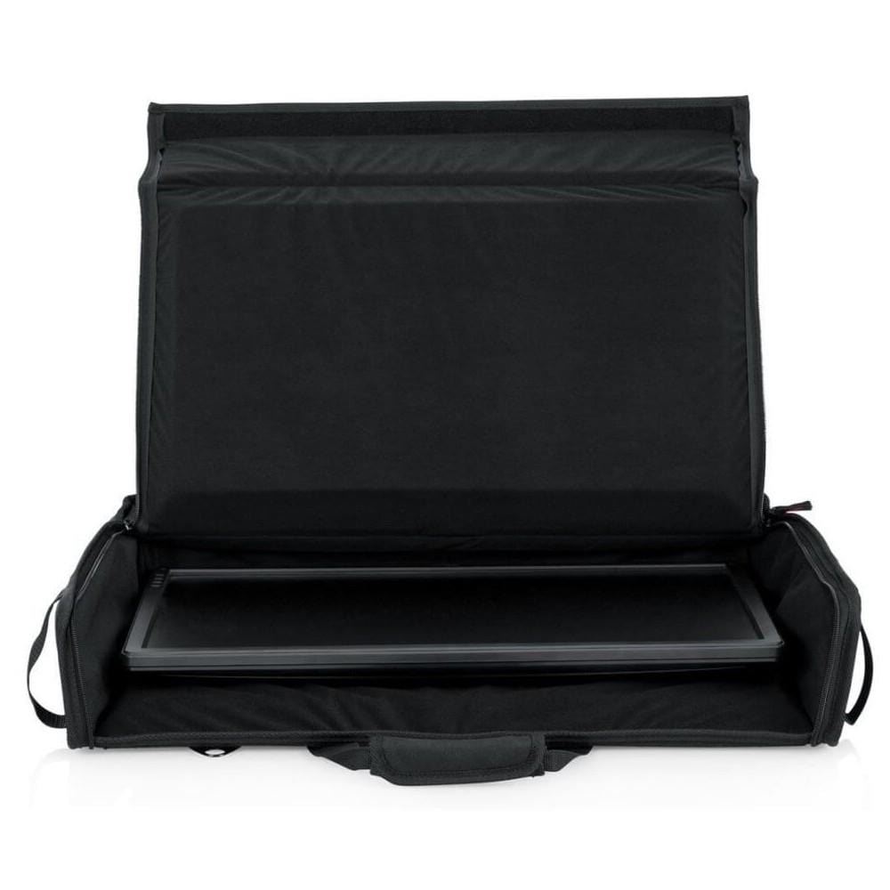 gator other cases and gigbags gator g-lcd-tote-sm small padded lcd nylon carry tote bag- black