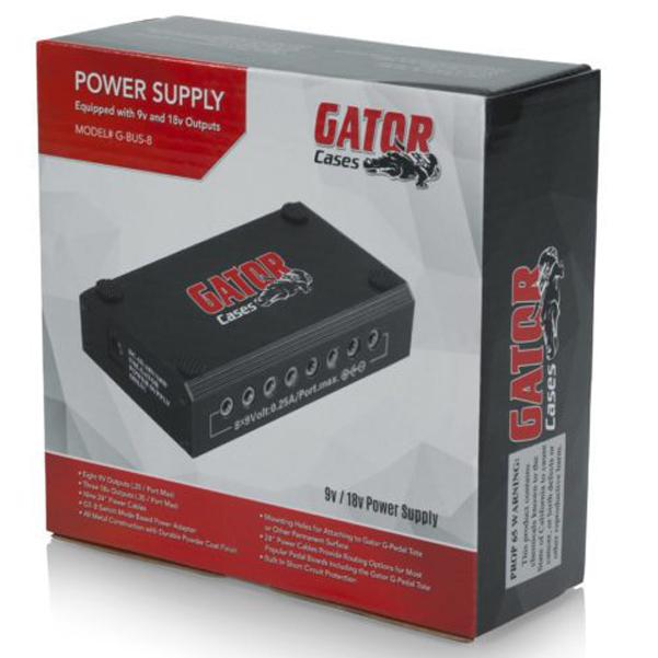 gator power supplies gator g-bus-8-us multi power supply