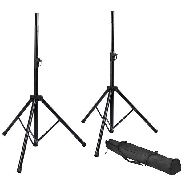 gator speaker stands gator cases ri-spkrstdset tripod speaker stand set with carry bag