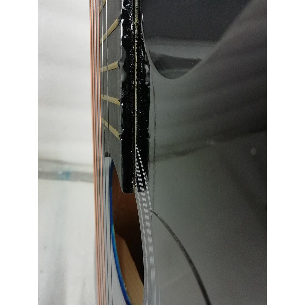 gc acoustic guitars gc 38c acoustic guitar with truss rod and bag - blue burst - open box b stock