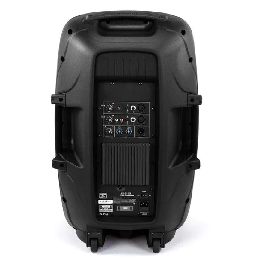 gemini active pa speakers black gemini as-2115p 2000 watt active 15” loudspeaker