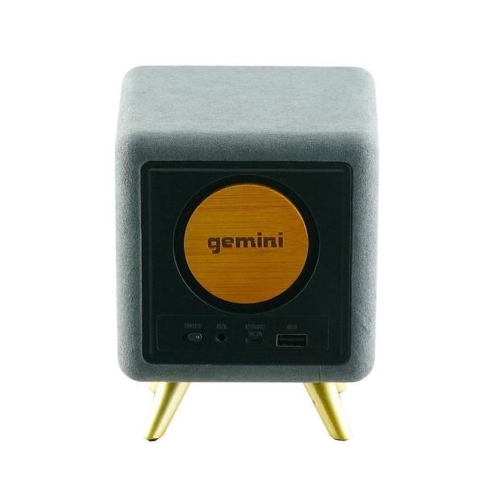 gemini bluetooth speakers gemini brs-130 12w portable bluetooth speaker - bamboo finish