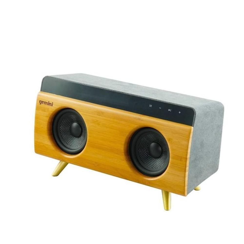 gemini bluetooth speakers gemini brs-230 30w portable bluetooth speaker - bamboo finish