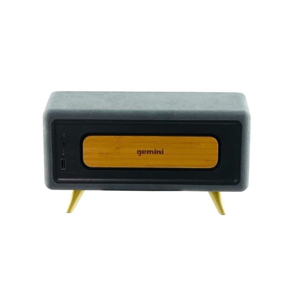 gemini bluetooth speakers gemini brs-230 30w portable bluetooth speaker - bamboo finish