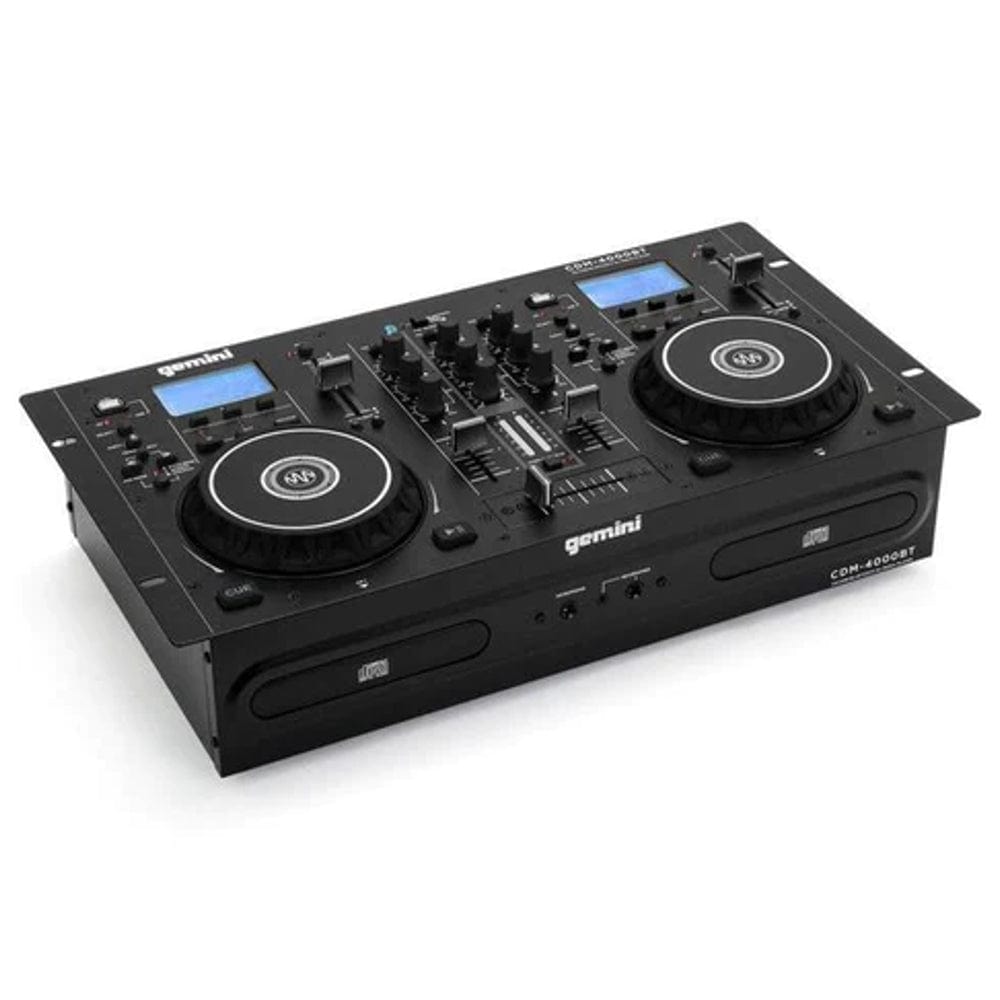 gemini cd mp3 media players black gemini cdm-4000bt dual cd-usb media player with bluetooth