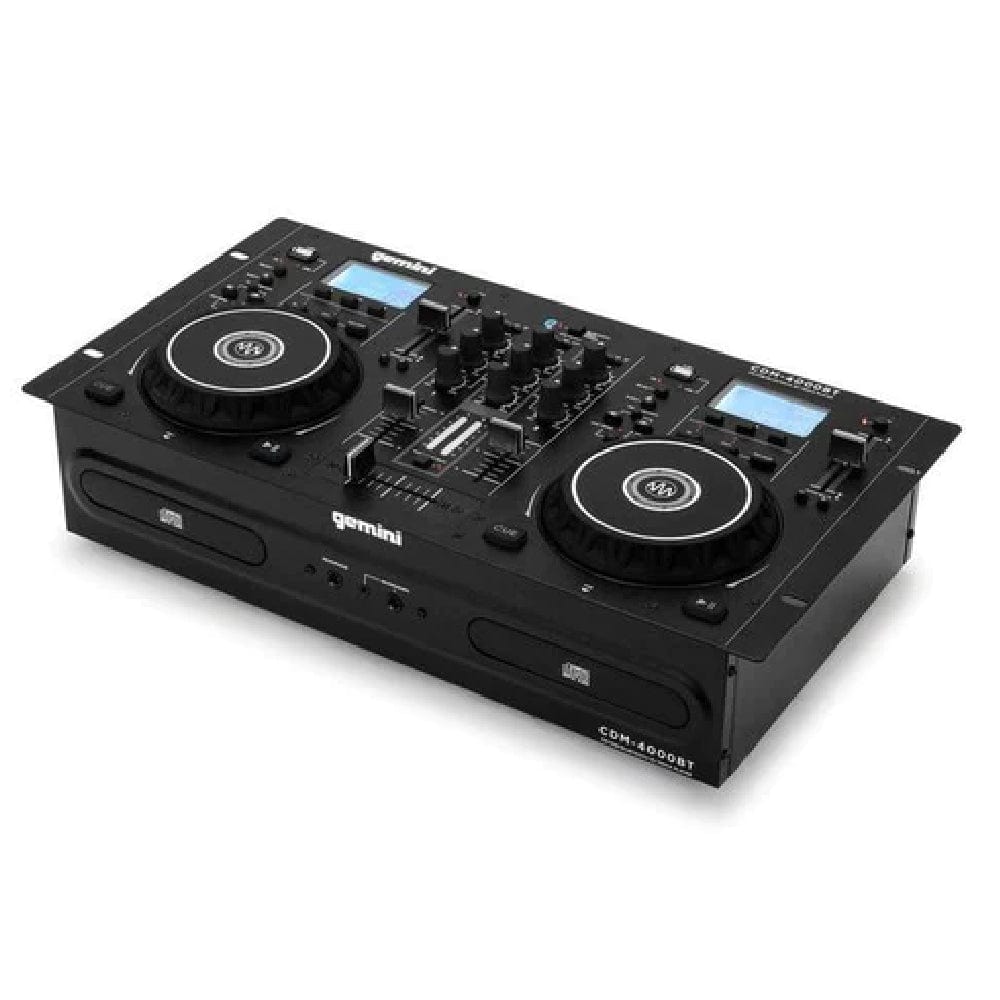 gemini cd mp3 media players black gemini cdm-4000bt dual cd-usb media player with bluetooth