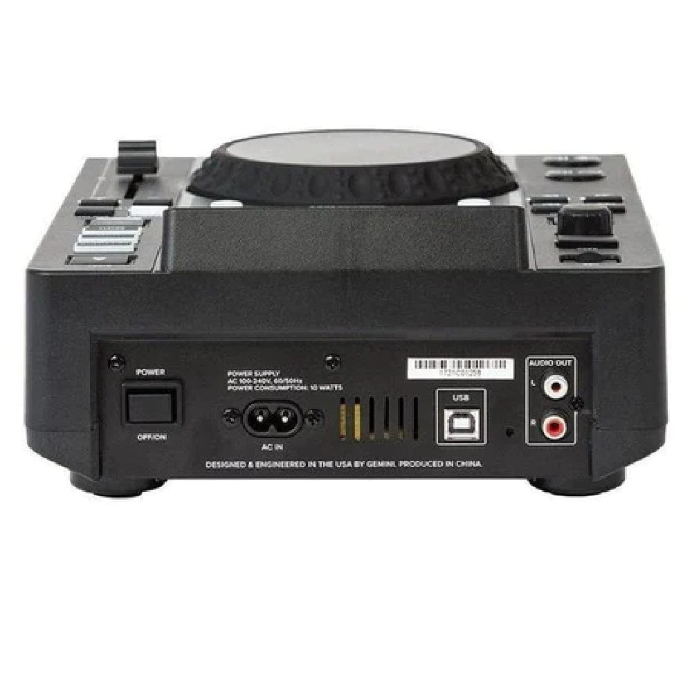 gemini cd mp3 media players black gemini mdj-600 professional cd and usb media player