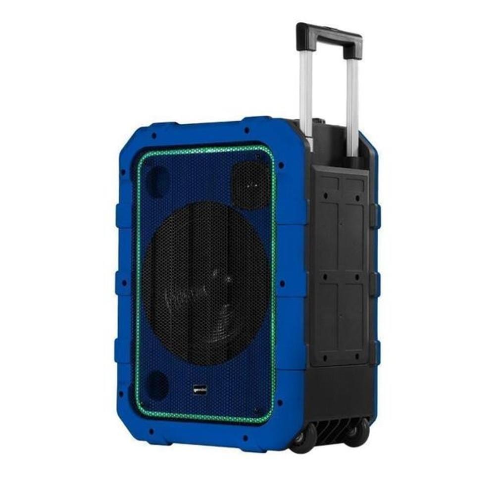 gemini multimedia speakers blue gemini mpa-2400 rechargeable weather resistant trolley speaker