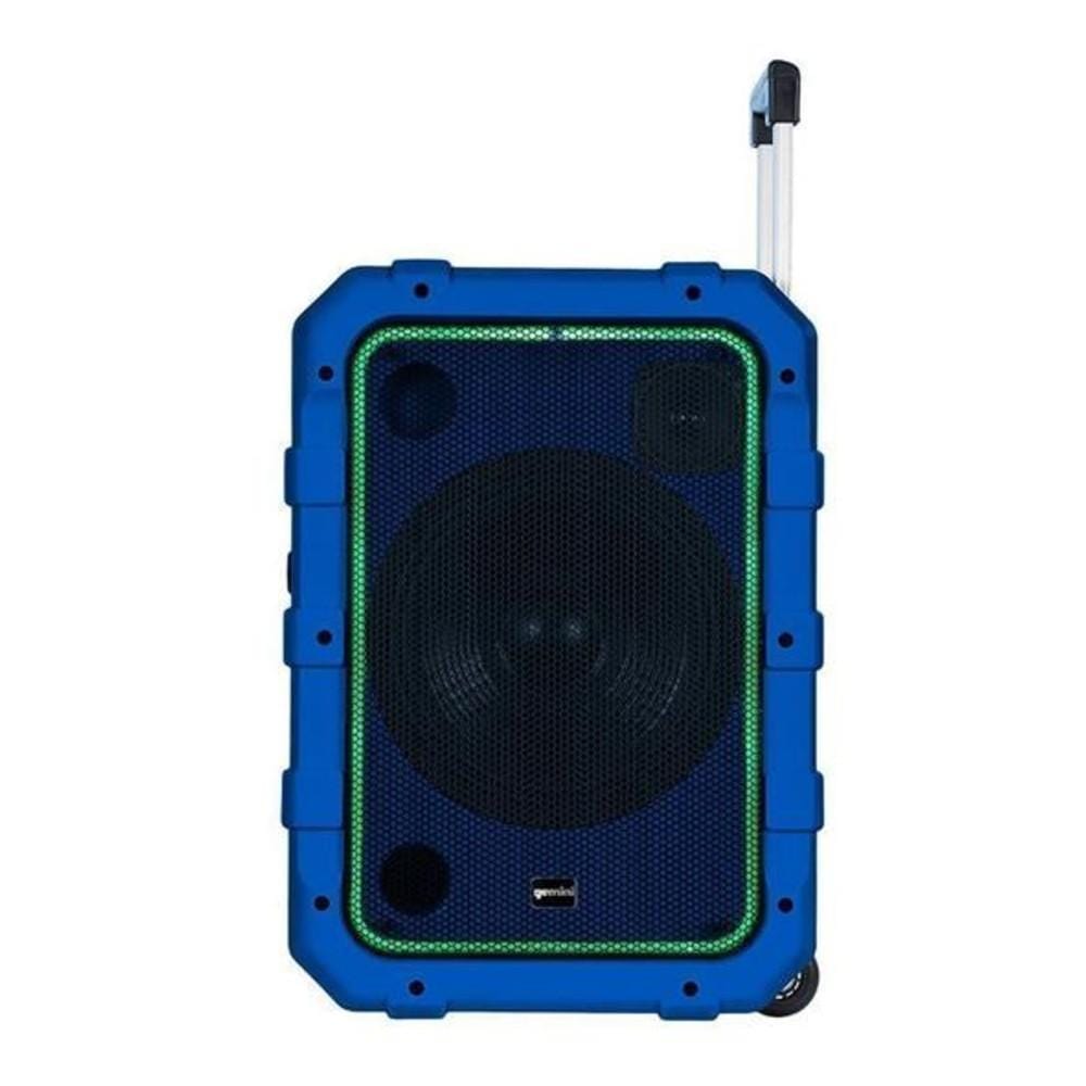 gemini multimedia speakers gemini mpa-2400 rechargeable weather resistant trolley speaker