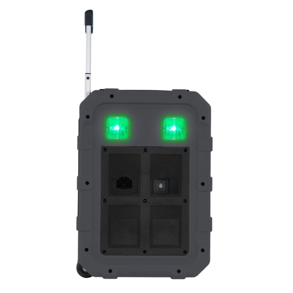 gemini multimedia speakers gemini mpa-2400 rechargeable weather resistant trolley speaker