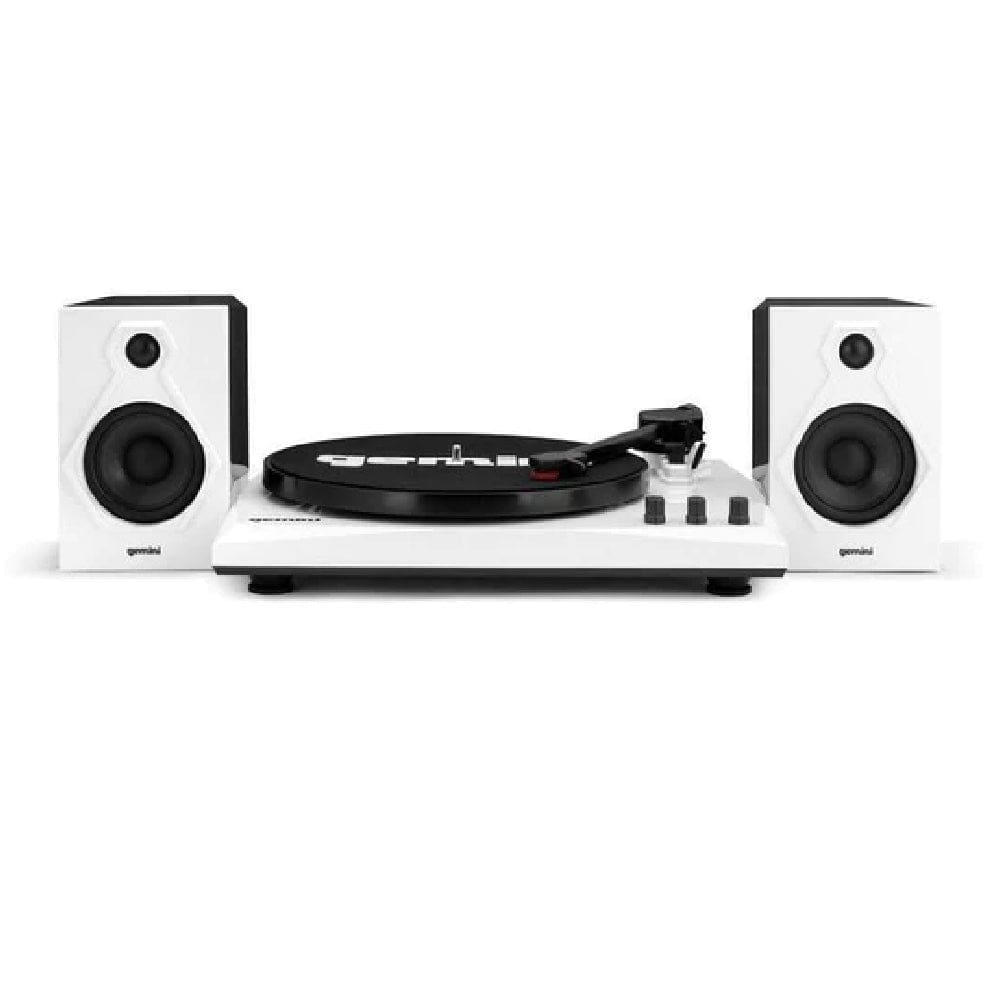 gemini turntables black white gemini tt-900 stereo turntable system #color_black-white