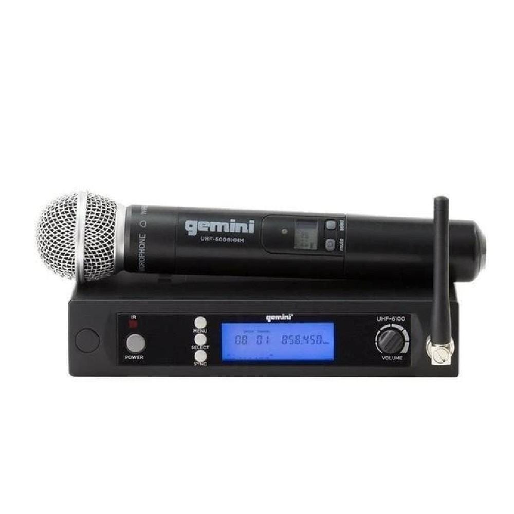 gemini wireless systems black gemini uhf 6100m wireless microphone system #color_black