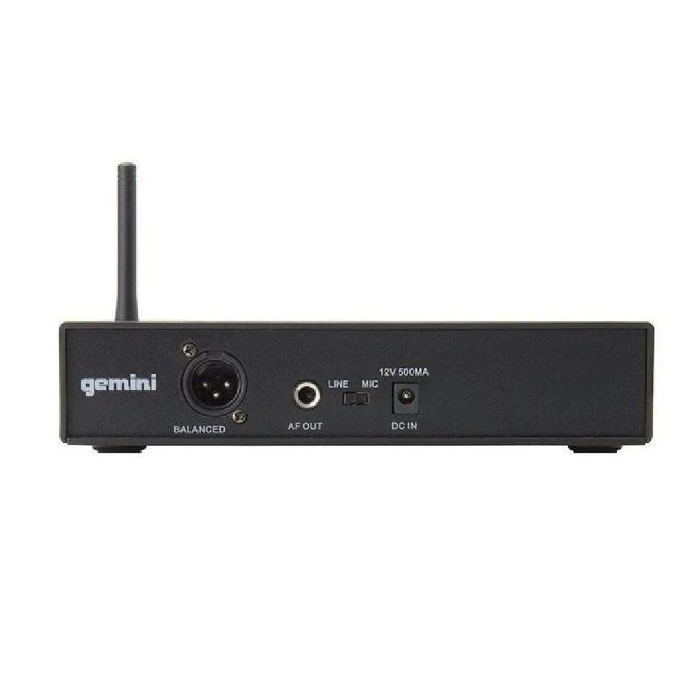 gemini wireless systems black gemini uhf 6100m wireless microphone system #color_black