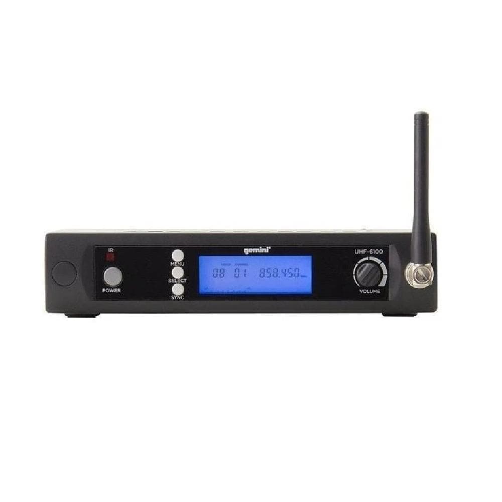 gemini wireless systems black gemini uhf 6100m wireless microphone system #color_black