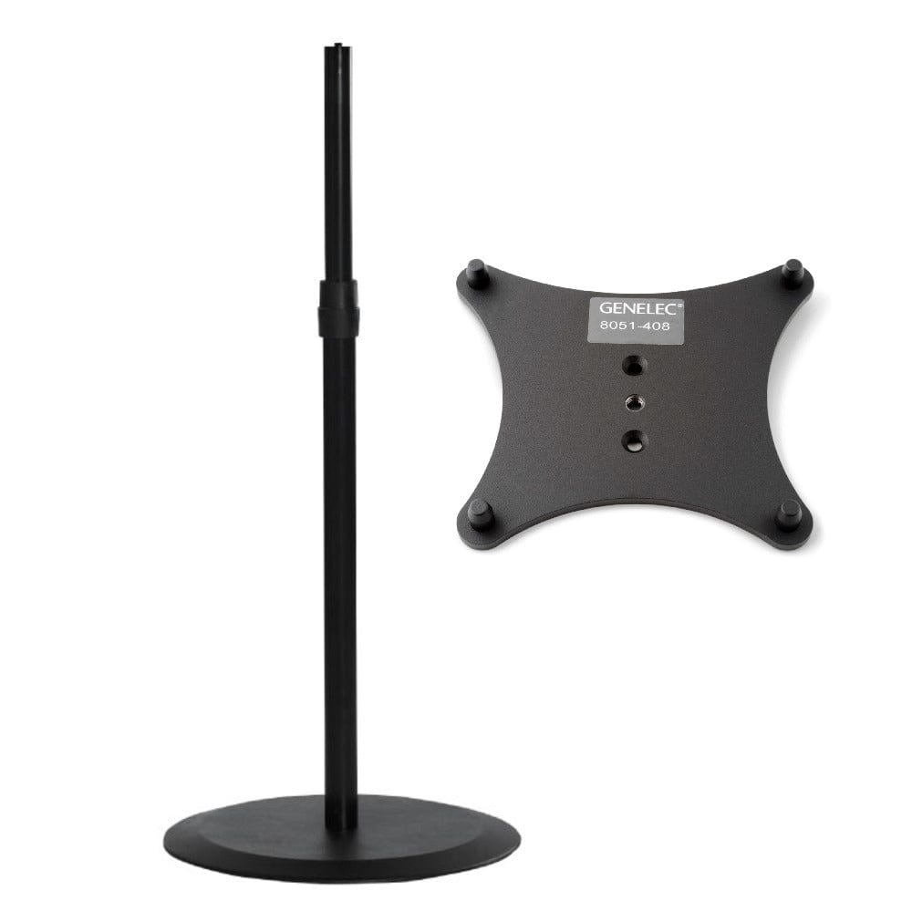 genelec speaker stands genelec 8000-409b floorstand with 8051-408 iso-pod plate