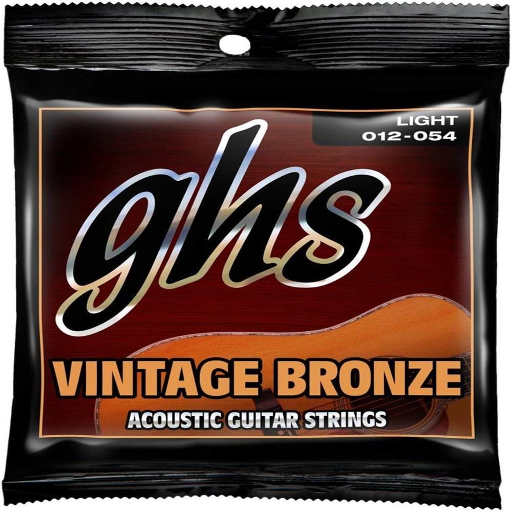 ghs acoustic guitar strings ghs strings vn-l vintage bronze acoustic guitar strings, light (.012-.054)