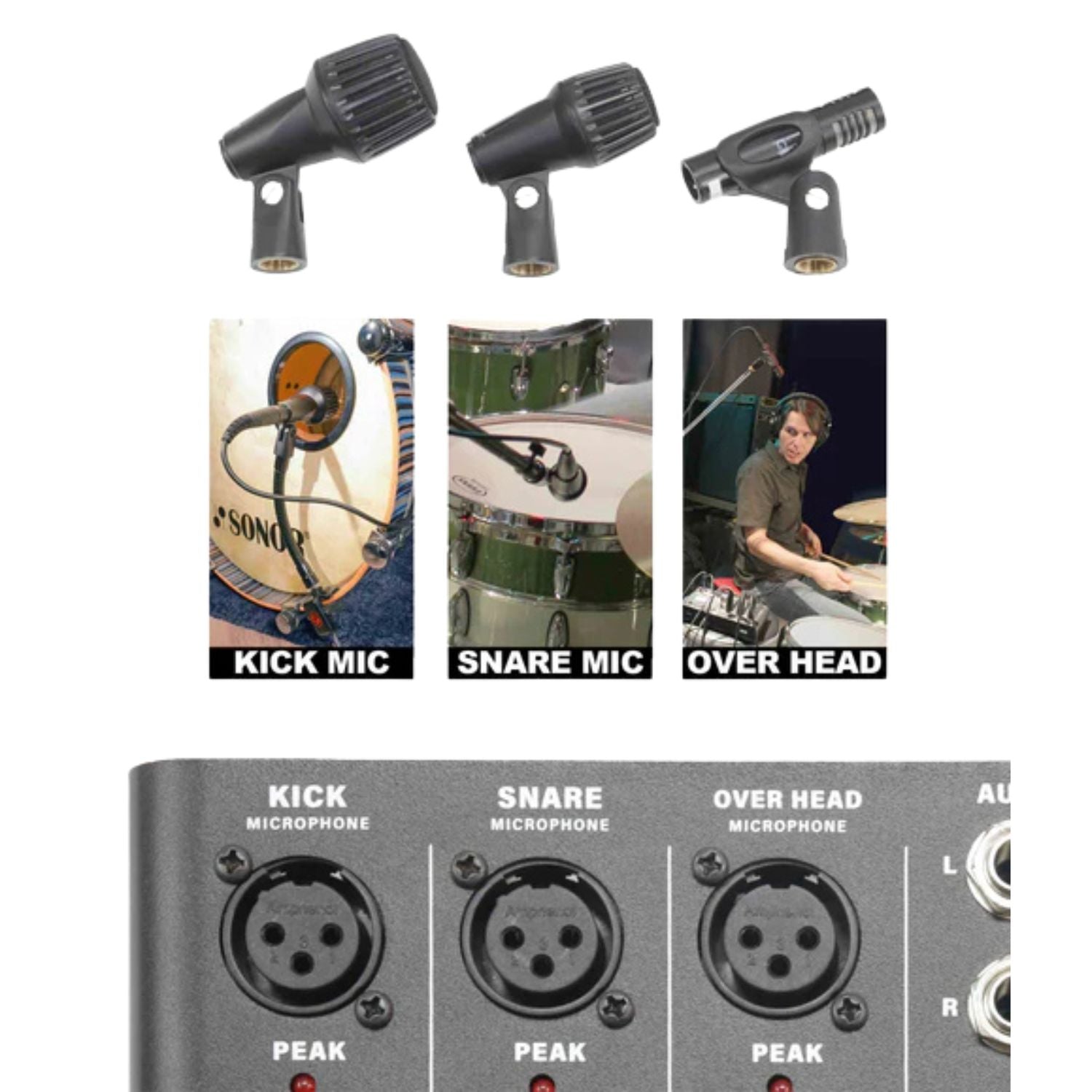 Gibraltar Electronic Drum Monitors Gibraltar GDMS Drum Monitor System