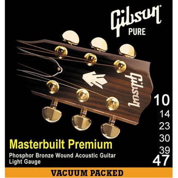 gibson acoustic guitar strings gibson masterbuilt sag-mb10 phosphor bronze acoustic guitar strings