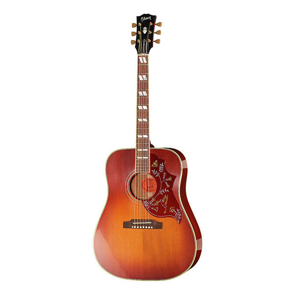 gibson acoustic guitars gibson hummingbird vintage dreadnought acoustic guitar - vintage cherry sunburst