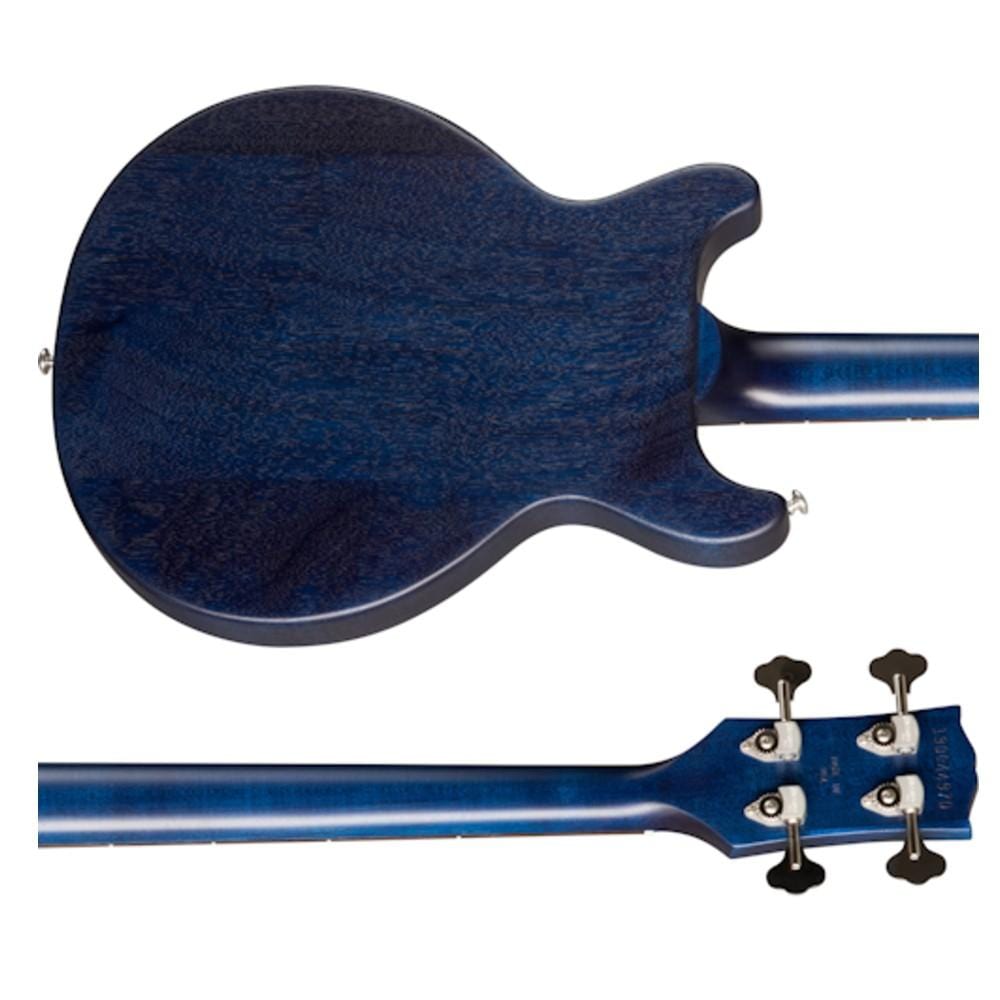 gibson bass guitars gibson les paul junior tribute dc 4-string bass guitar #color_blue-stain