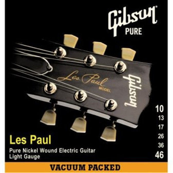 gibson electric guitar strings gibson seg-lp10 les paul electric guitar strings (.010-.046)