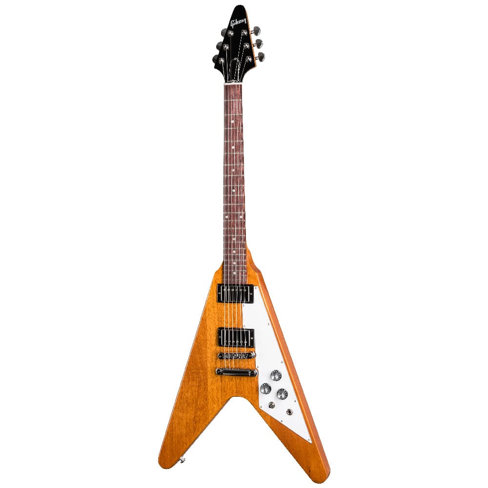 gibson electric guitars antique natural gibson flying v 6 string electric guitar - antique natural