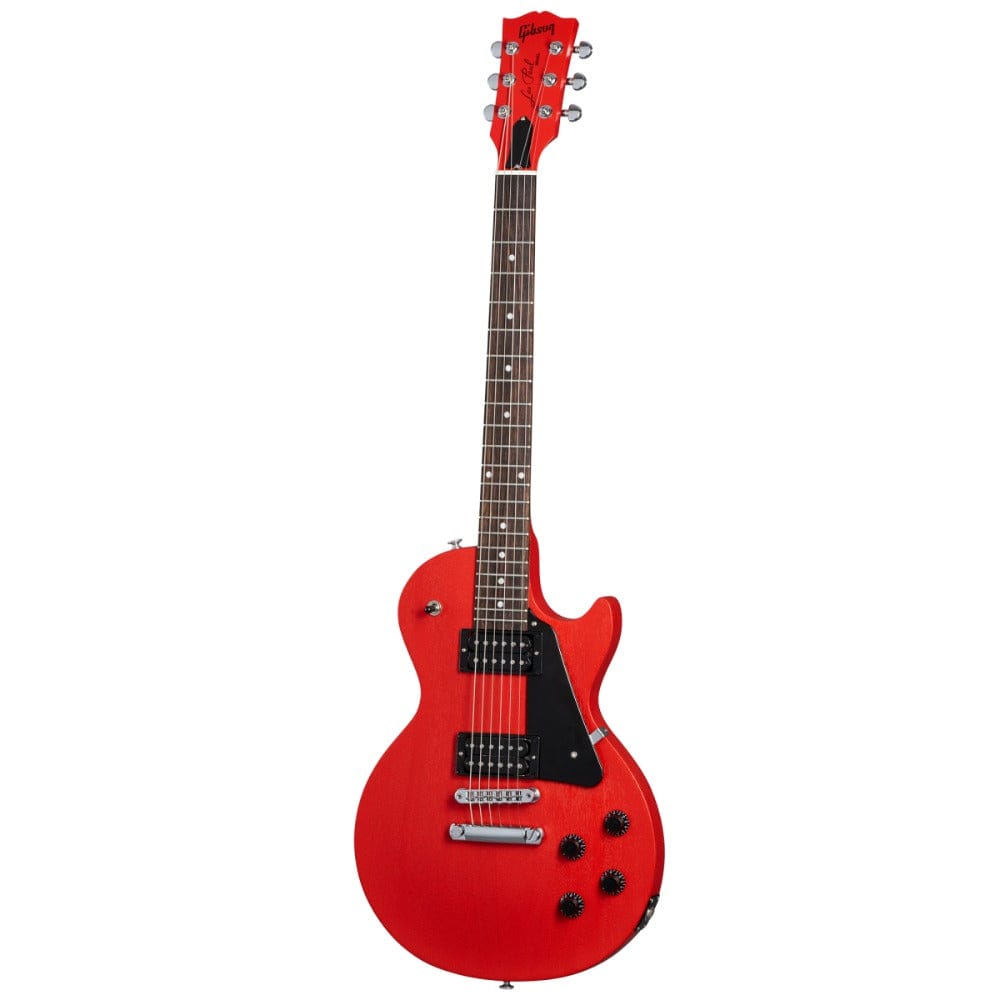gibson electric guitars cardinal red satin gibson les paul modern lite 6 string electric guitar #color_cardinal-red-satin
