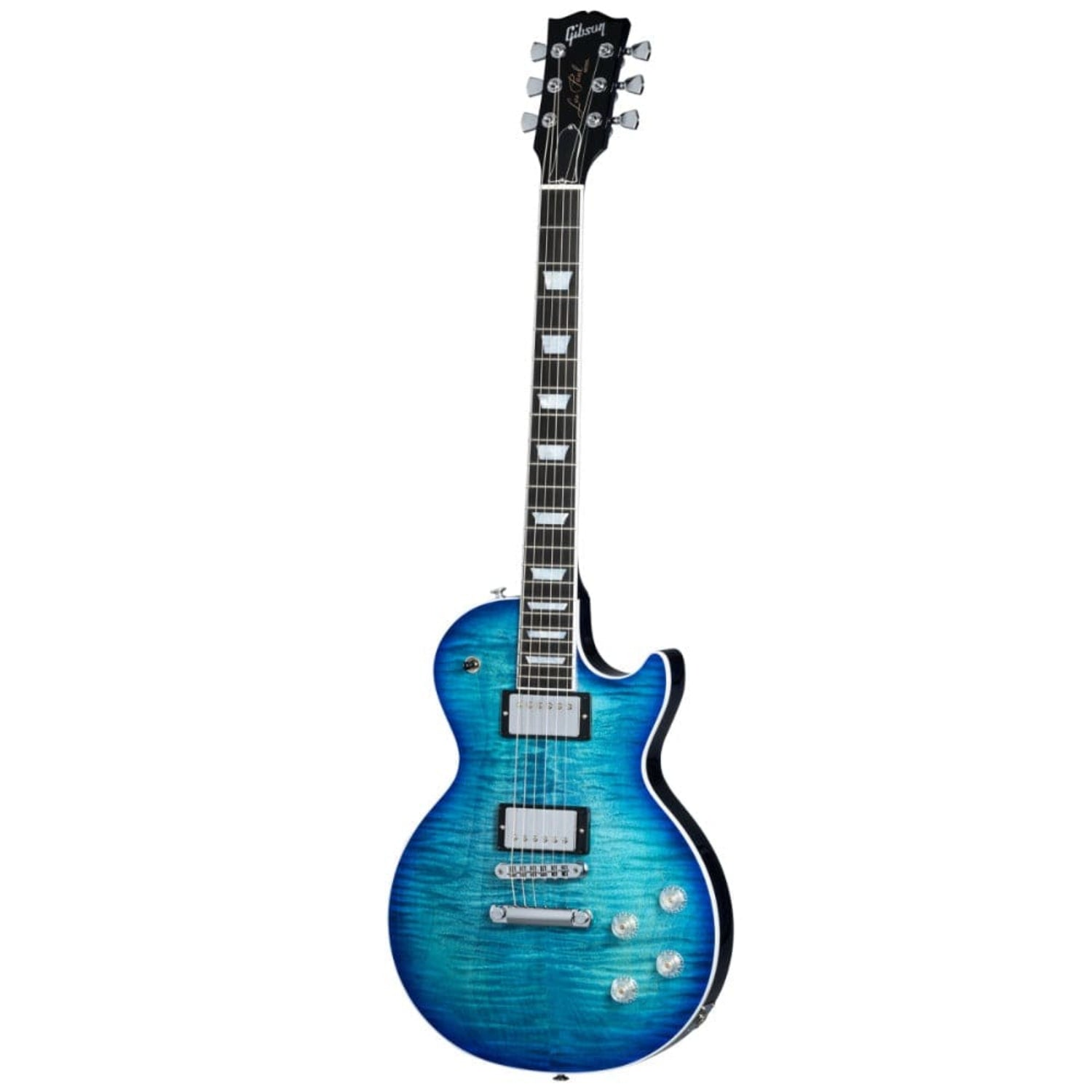 gibson electric guitars cobalt burst gibson les paul modern figured 6 string electric guitar #color_cobalt-burst