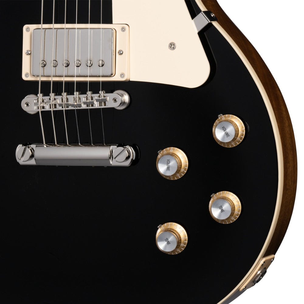 gibson electric guitars ebony gibson les paul standard 60s plain top 6 string electric guitar