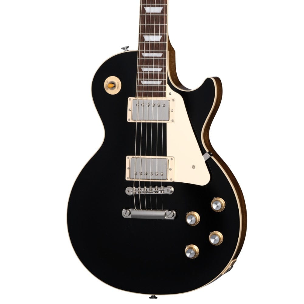 gibson electric guitars ebony gibson les paul standard 60s plain top 6 string electric guitar