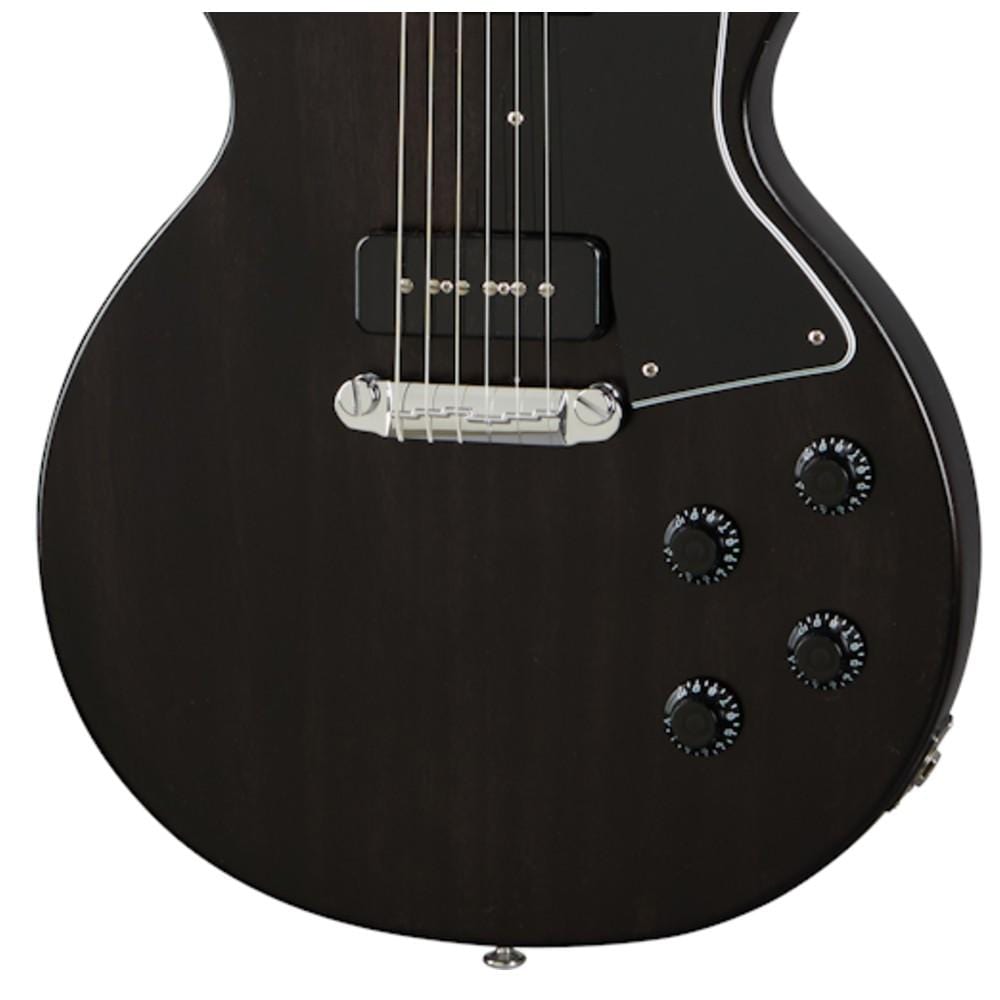 gibson electric guitars gibson 6-strings les paul special tribute p-90 electric guitar #color_ebony-vintage-satin