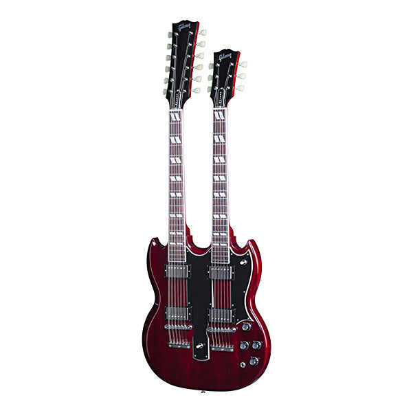 gibson electric guitars gibson custom eds 1275 electric guitar - heritage cherry