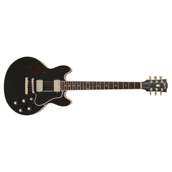 gibson electric guitars gibson, electric guitar, es 339, semi-hollow -ebony es339ebnh1