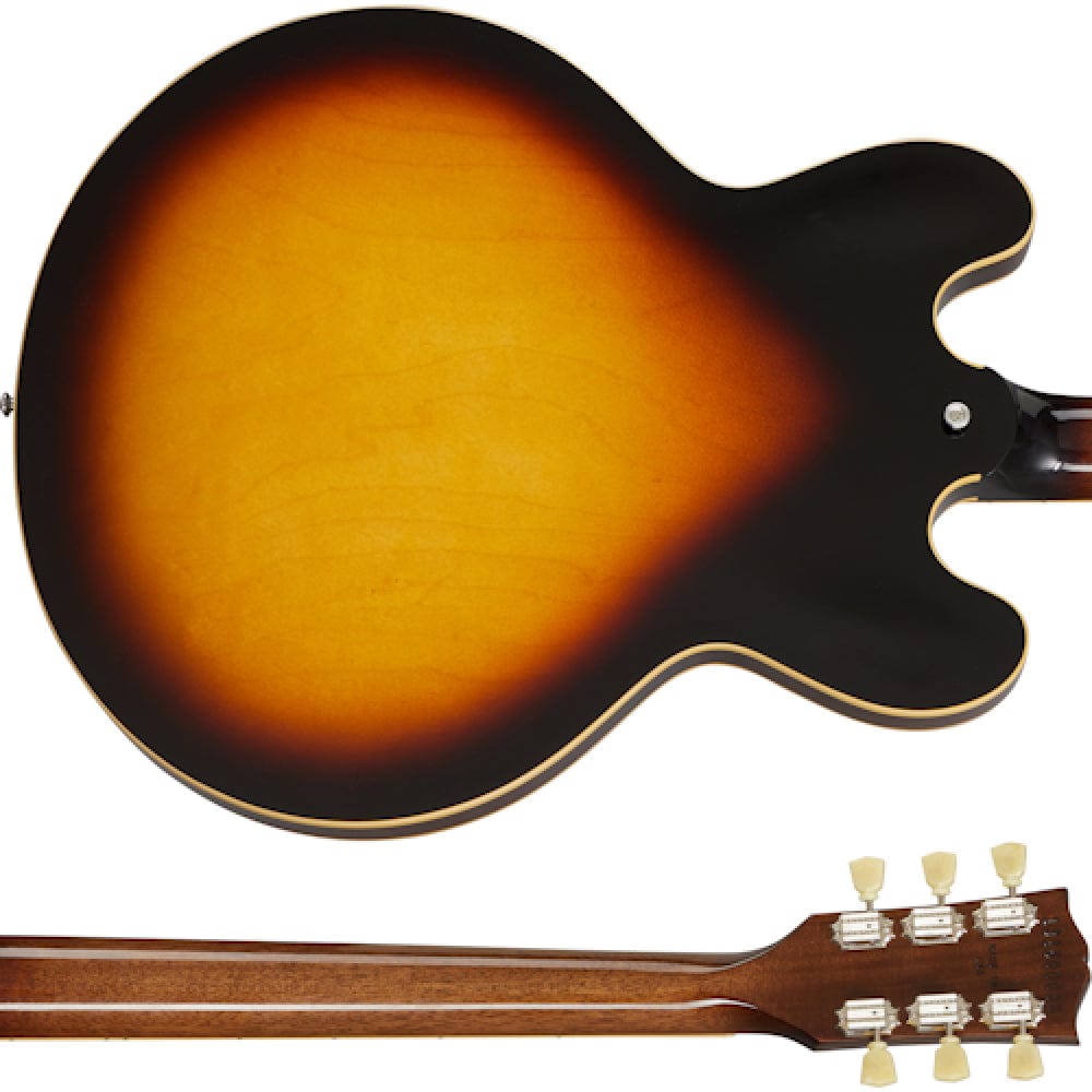 gibson electric guitars gibson es-335 6 string hollowbody electric guitar #color_vintage-burst