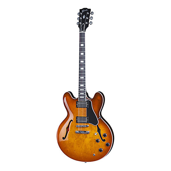 gibson electric guitars gibson es-335 plain electric guitar - faded light burst