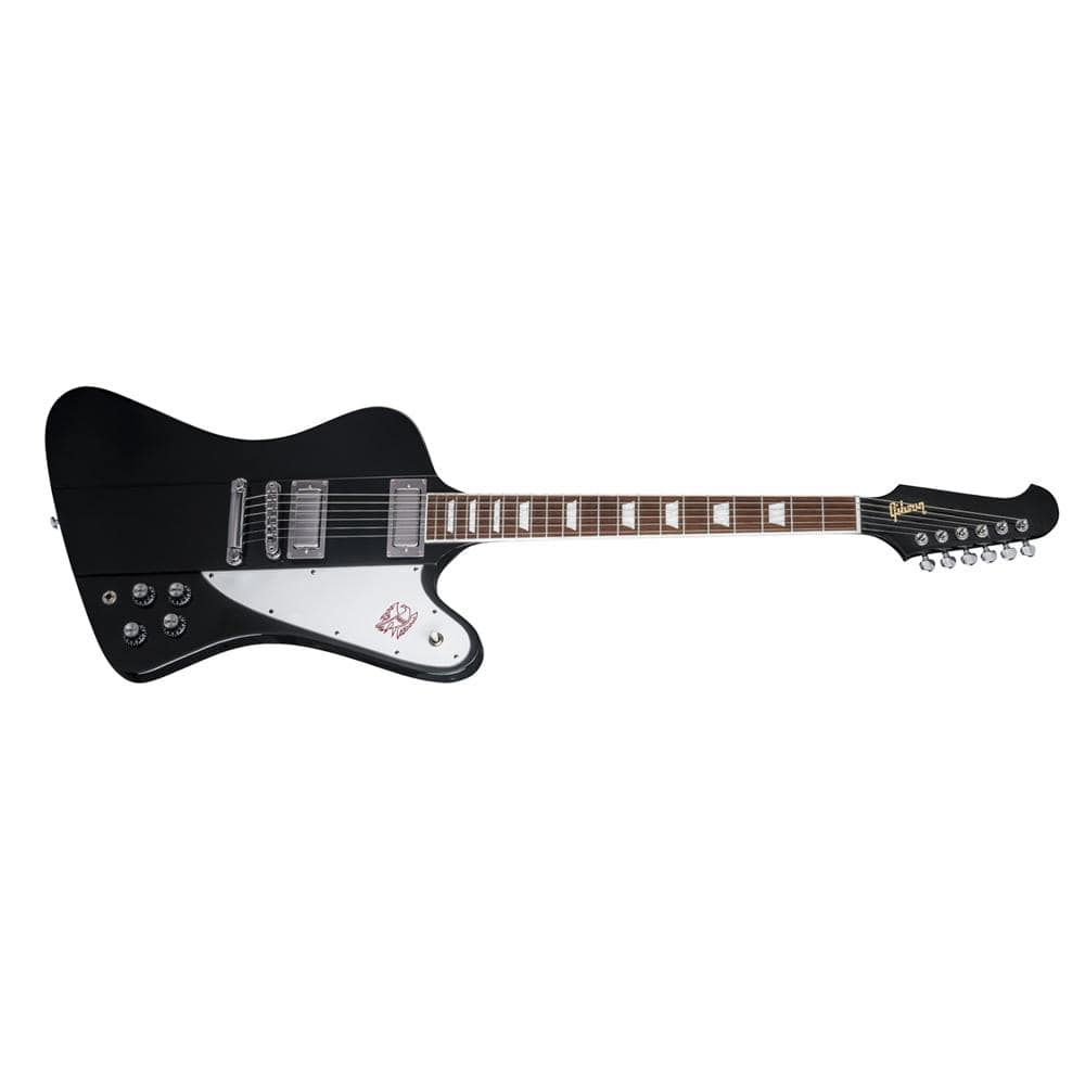 gibson electric guitars gibson firebird 2018 6-string electric guitar - torrefied granadillo fretboard - ebony finish
