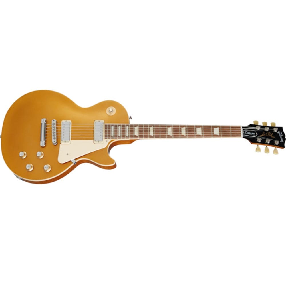 gibson electric guitars gibson les paul 70s deluxe 6 string electric guitar #color_gold-top